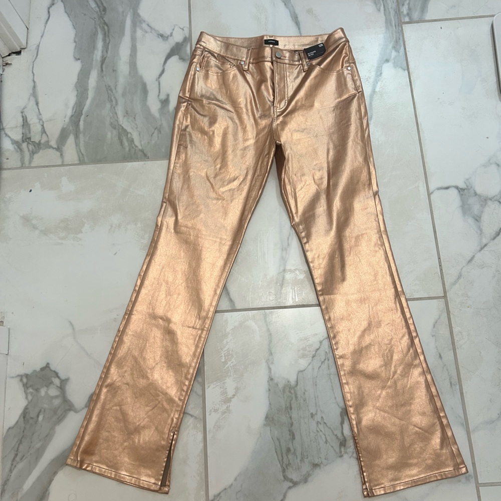 Skyscraper Midrise Express Jeans: gold/light copper